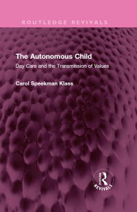 Imagen de portada: The Autonomous Child 1st edition 9781032425740