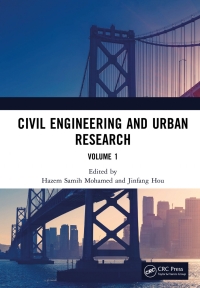 Cover image: Civil Engineering and Urban Research, Volume 1 1st edition 9781032368382