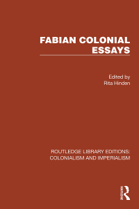 Cover image: Fabian Colonial Essays 1st edition 9781032446387