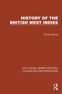 Cover image: History of the British West Indies 1st edition 9781032425115