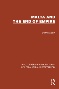 Cover image: Malta and the End of Empire 1st edition 9781032434148