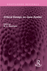 Titelbild: Critical Essays on Jane Austen 1st edition 9781032460383