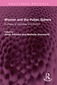 Cover image: Women and the Public Sphere 1st edition 9781032443041