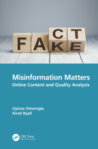Imagen de portada: Misinformation Matters 1st edition 9781032311562