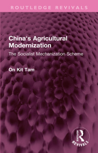 Cover image: China's Agricultural Modernization 1st edition 9781032469577