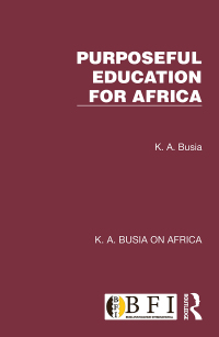 Cover image: Purposeful Education for Africa 1st edition 9781032353715