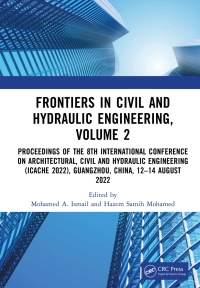 Titelbild: Frontiers in Civil and Hydraulic Engineering, Volume 2 1st edition 9781032471556