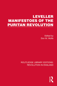 Imagen de portada: Leveller Manifestoes of the Puritan Revolution 1st edition 9781032472430