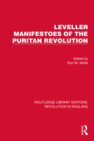 Cover image: Leveller Manifestoes of the Puritan Revolution 1st edition 9781032472430