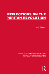 Cover image: Reflections on the Puritan Revolution 1st edition 9781032467740