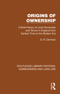 Imagen de portada: Origins of Ownership 1st edition 9781032479729