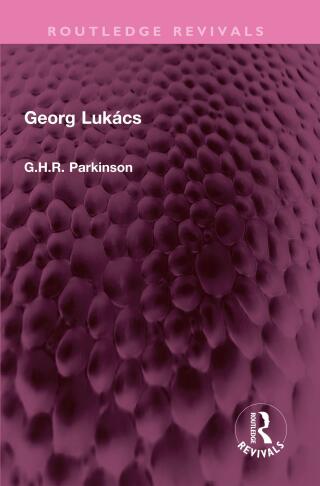 Cover image: Georg Lukács 1st edition 9781032482125
