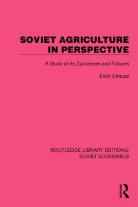 Cover image: Soviet Agriculture in Perspective 1st edition 9781032488868