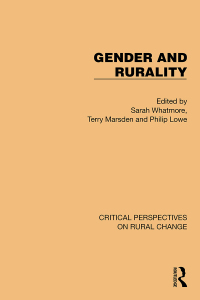 Cover image: Gender and Rurality 1st edition 9781032497624
