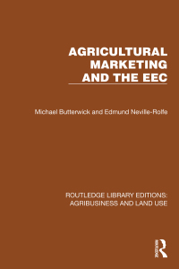 Omslagafbeelding: Agricultural Marketing and the EEC 1st edition 9781032498454