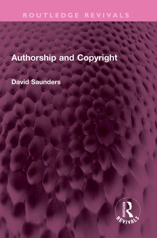 Cover image: Authorship and Copyright 1st edition 9781032440972
