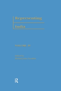 Imagen de portada: Representing India 1st edition 9780415222501