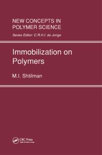 Cover image: Immobilization on Polymers 1st edition 9789067641494