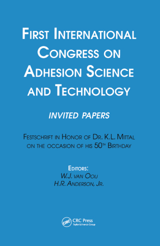 Immagine di copertina: First International Congress on Adhesion Science and Technology---invited papers 1st edition 9789067642910