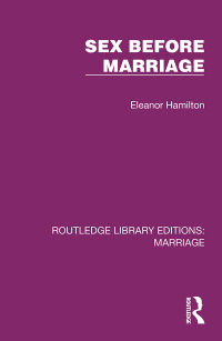 صورة الغلاف: Sex Before Marriage 1st edition 9781032478982