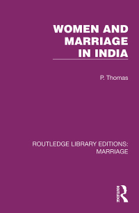 Omslagafbeelding: Women and Marriage in India 1st edition 9781032472911