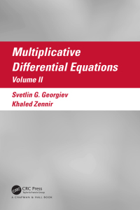 Cover image: Multiplicative Differential Equations 1st edition 9781032495842