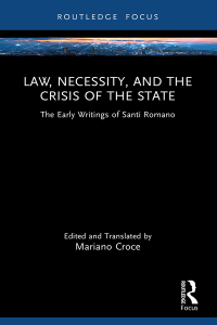 表紙画像: Law, Necessity, and the Crisis of the State 1st edition 9781032389684