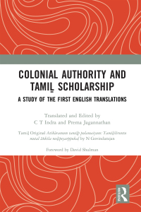 Imagen de portada: Colonial Authority and Tamiḻ Scholarship 1st edition 9781032399522