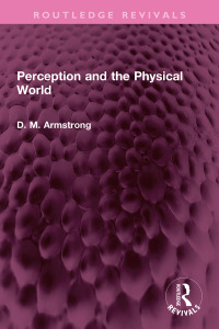 Cover image: Perception and the Physical World 1st edition 9781032521367