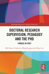 Omslagafbeelding: Doctoral Research Supervision, Pedagogy and the PhD 1st edition 9781032288390