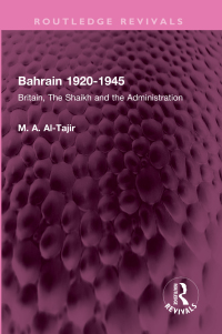 Imagen de portada: Bahrain 1920-1945 1st edition 9781032514963