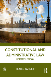 Cover image: Constitutional and Administrative Law 15th edition 9781032419305