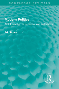 Cover image: Modern Politics 1st edition 9781032536002