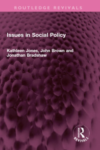 Cover image: Issues in Social Policy 1st edition 9781032538457