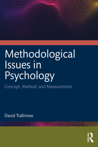 Cover image: Methodological Issues in Psychology 1st edition 9781032429786