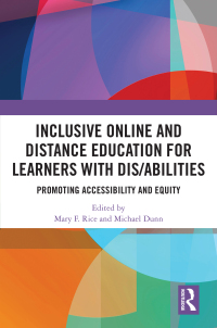 表紙画像: Inclusive Online and Distance Education for Learners with Dis/abilities 1st edition 9781032534503