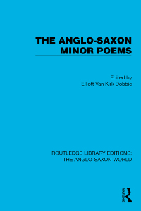 Imagen de portada: The Anglo-Saxon Minor Poems 1st edition 9781032540948