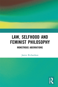 Imagen de portada: Law, Selfhood and Feminist Philosophy 1st edition 9780367279790