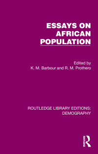 Cover image: Essays on African Population 1st edition 9781032548180