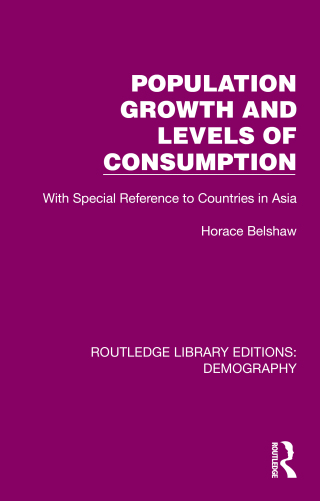 Cover image: Population Growth and Levels of Consumption 1st edition 9781032548364