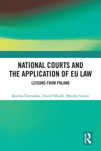 Imagen de portada: National Courts and the Application of EU Law 1st edition 9781032446257