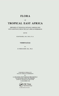 Cover image: Flora of Tropical East Africa - Verbenaceae (1992) 1st edition 9789061913580