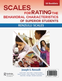 Imagen de portada: Scales for Rating the Behavioral Characteristics of Superior Students--Print Version 3rd edition 9781618210999