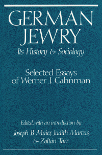 表紙画像: German Jewry 1st edition 9780887382536