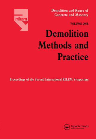 Cover image: Demolition Methods and Practice V1 1st edition 9780367659455