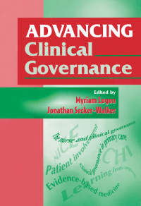 Titelbild: Advancing Clinical Governance 1st edition 9781853154713