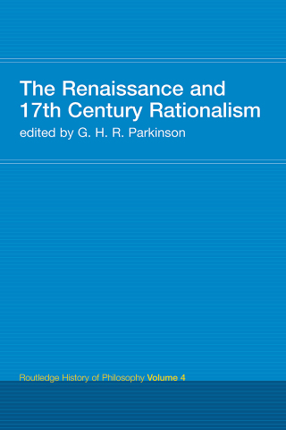 Cover image: The Renaissance and 17th Century Rationalism 1st edition 9780415308762
