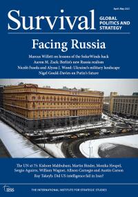 Cover image: Survival April–May 2021: Facing Russia 1st edition 9781032018256