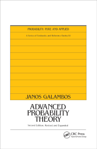 Cover image: Advanced Probability Theory, Second Edition, 2nd edition 9780367848569