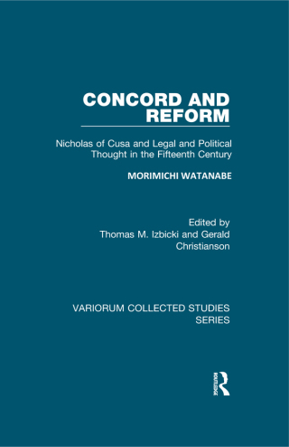 Cover image: Concord and Reform 1st edition 9780860788508